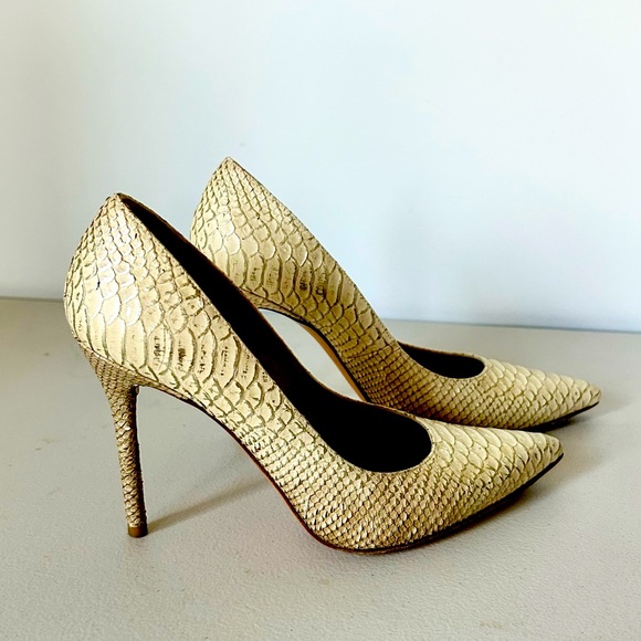 Stuart Weitzman Nouveau Python Pump Sz 7 - Picture 5 of 5